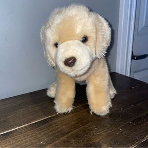Toys R US Animal Alley Golden Retriever Plush Sitting Puppy Dog Stuffed Animal